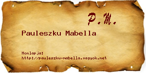 Pauleszku Mabella névjegykártya